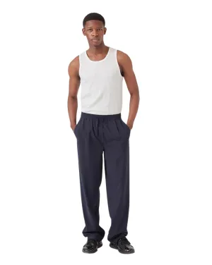 Mens Boxy Suit Pant - Slate Stripe
