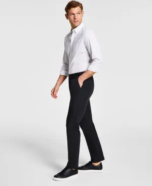 Michael Kors Mens Classic fit Dress Pants 35 / 32 Black Solid