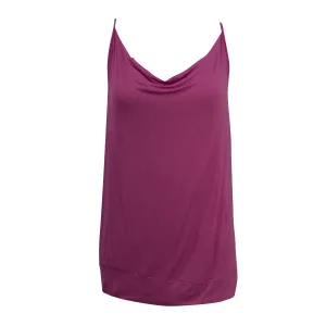 Michael Kors Women's Draped Racerback Active Tank Pink Size XL