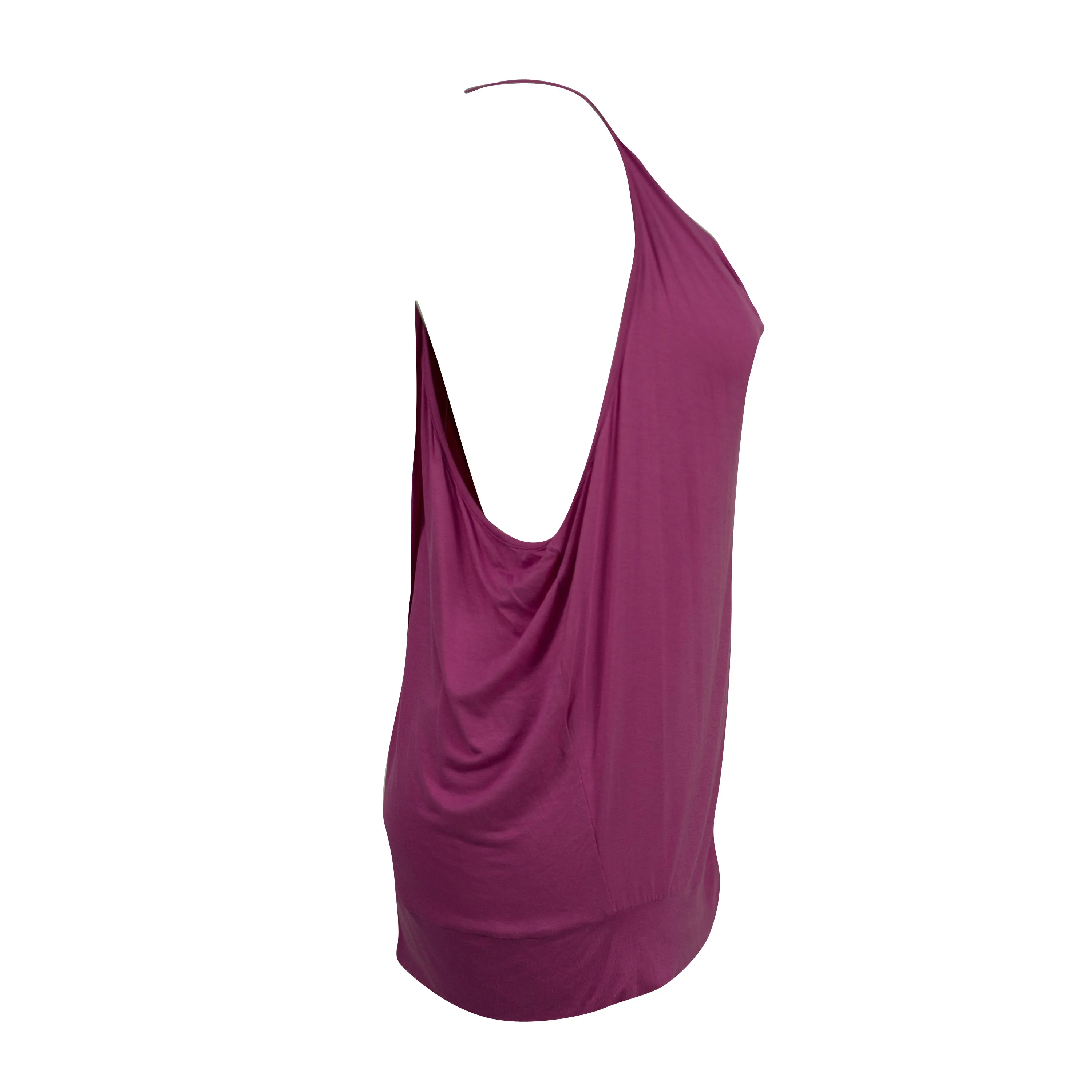Michael Kors Women's Draped Racerback Active Tank Pink Size XL