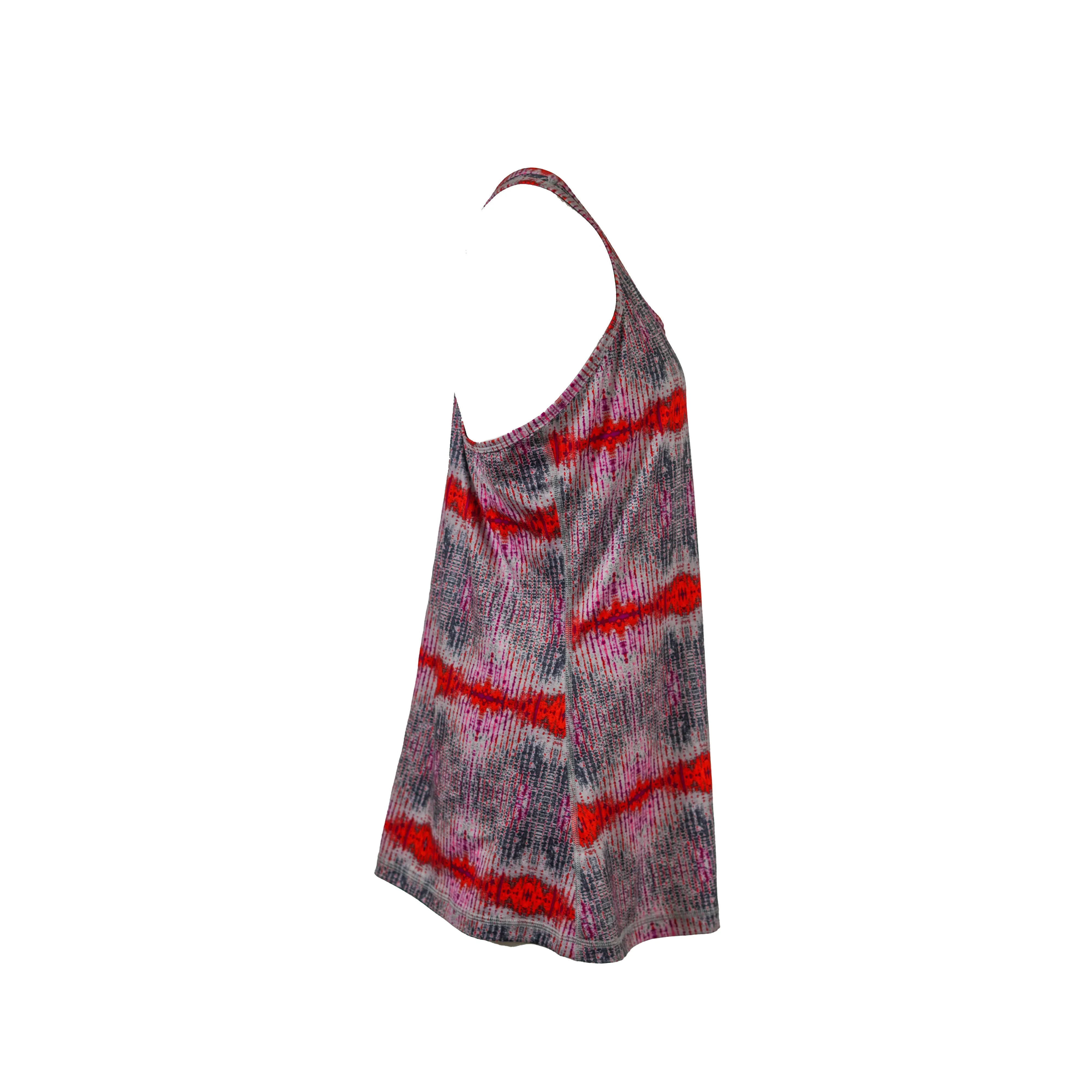 Nike Women's Racerback Dri Fit Stretch Tank Red Gray Size XL