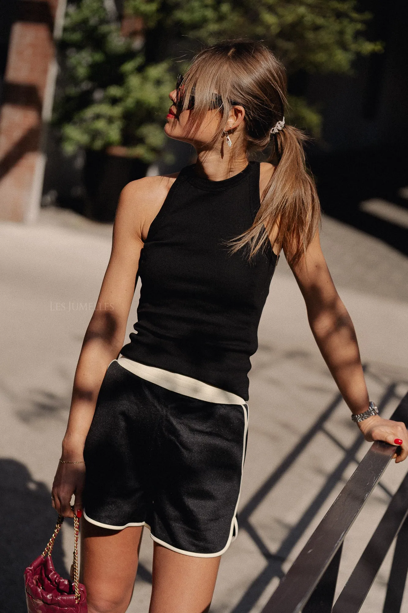 Orelia top black