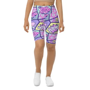 Pastel Comic Book Biker Shorts