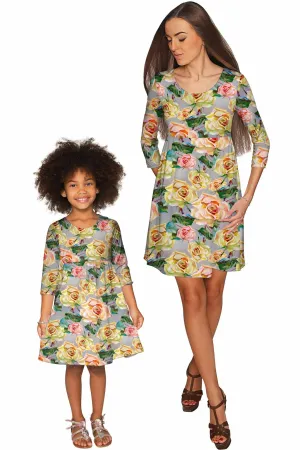 Prima Donna Gloria Empire Waist Mother and Daughter Dresses