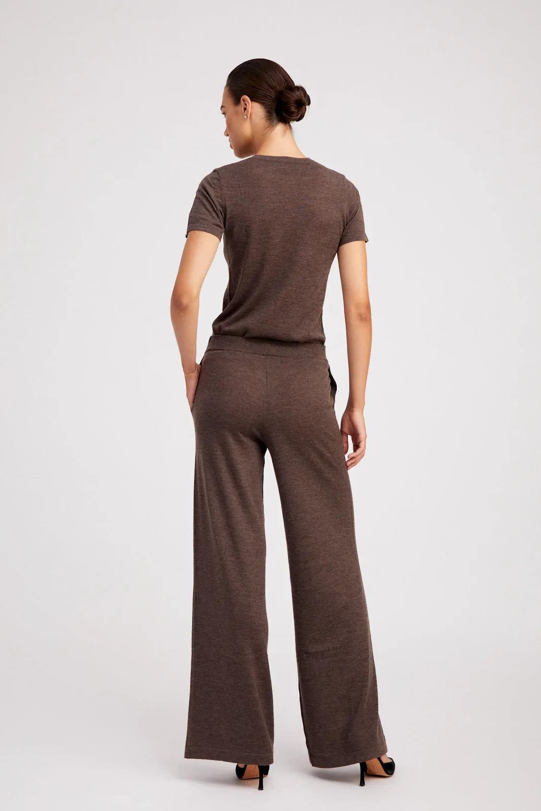 Relaxed Tee Shirt | Heather Brown