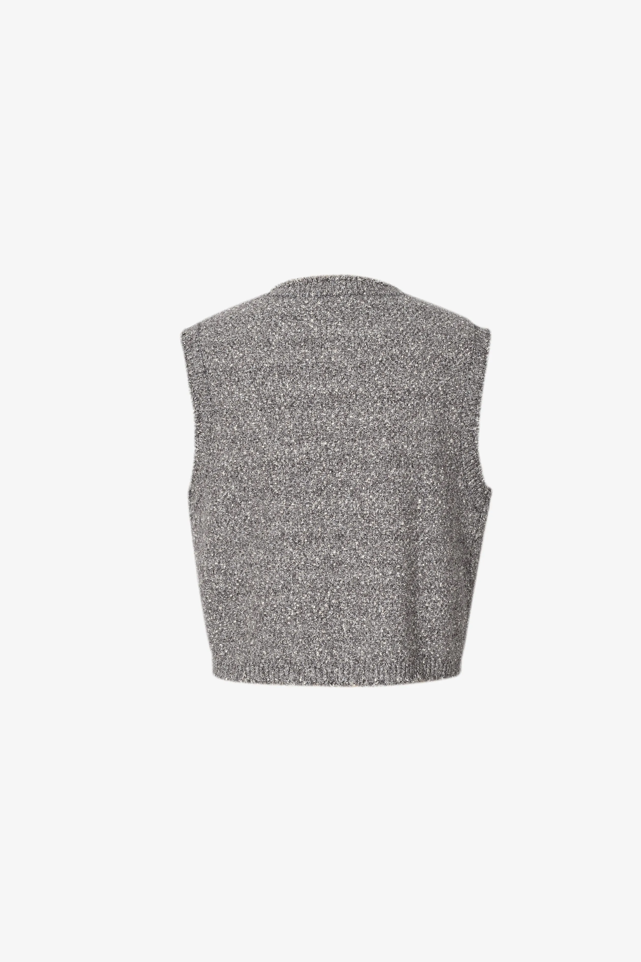 Smoke Gray Chic Duffle Knitwear