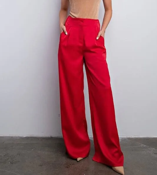 The Kyle Pants: High Waisted Wide Leg Dress Pant