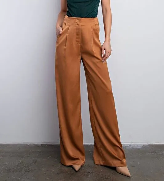 The Kyle Pants: High Waisted Wide Leg Dress Pant
