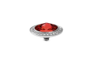 Tondo Deluxe 16 mm Light Siam Crystal Rim