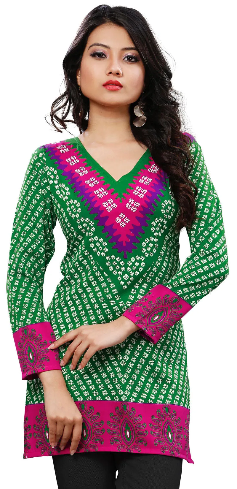 Trendy Green Ladies Kurti – Stylish Ethnic Wear for Women
