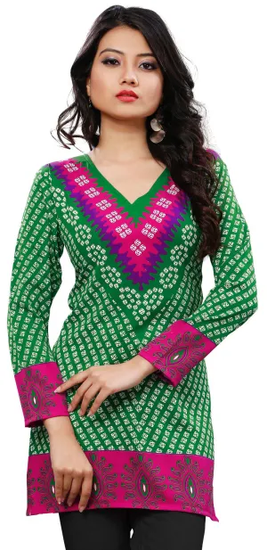 Trendy Green Ladies Kurti – Stylish Ethnic Wear for Women