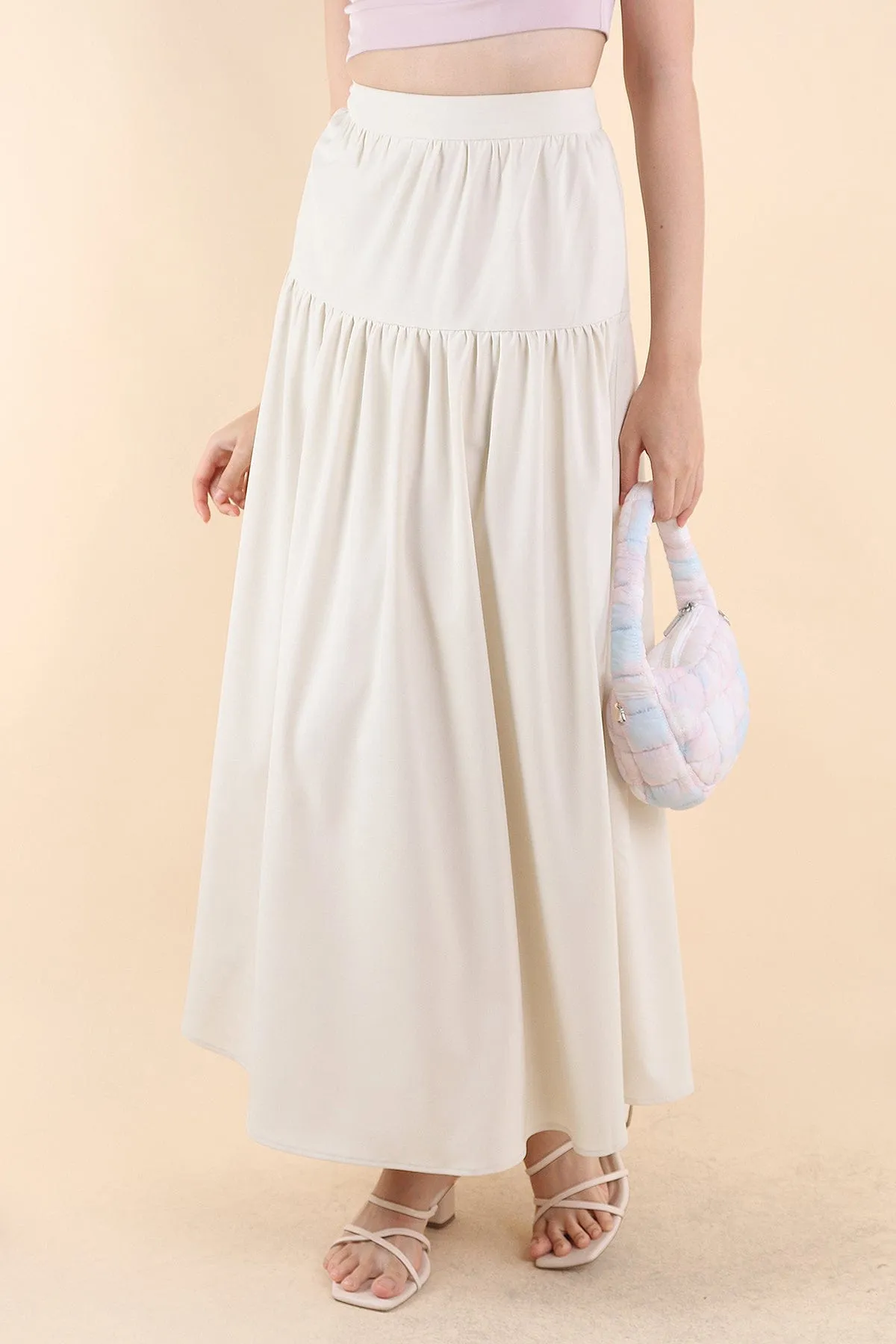 TRISTON MAXI SKIRT IN BONE