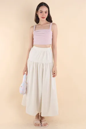TRISTON MAXI SKIRT IN BONE