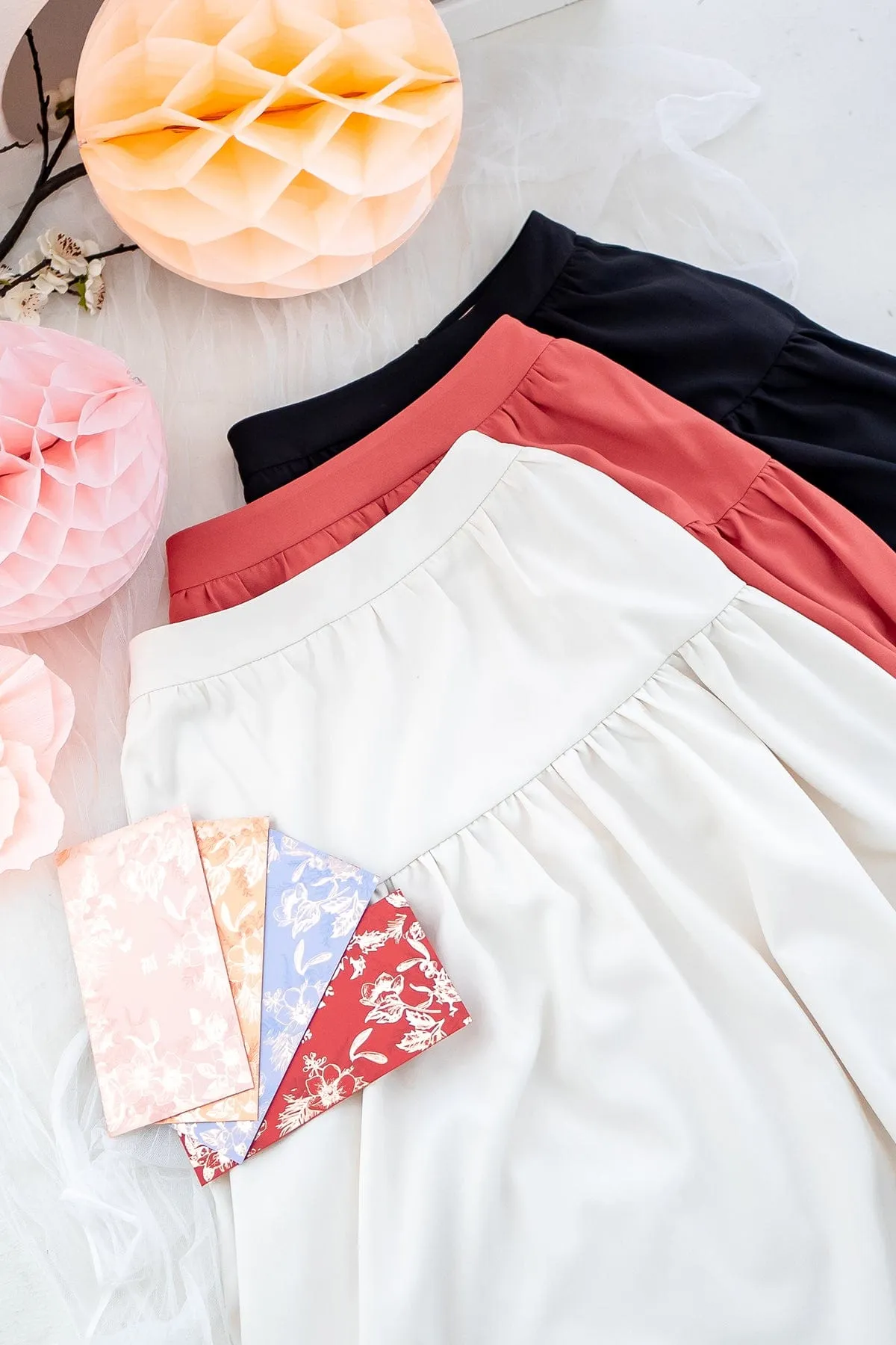 TRISTON MAXI SKIRT IN BONE