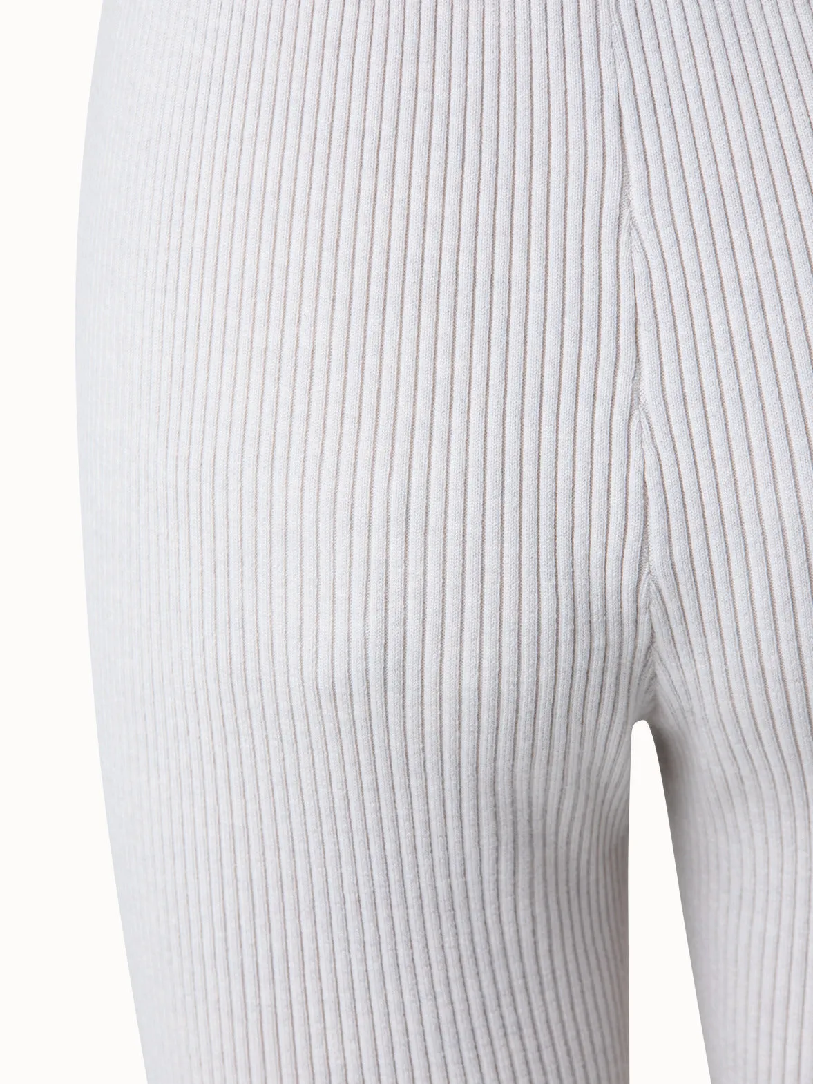 Wool Rib Knit Pants